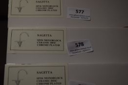 *Sagitta Sink Monoblock Mixer Tap - Chrome Plated