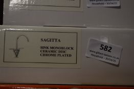 *Sagitta Sink Monoblock Mixer Tap - Chrome Plated