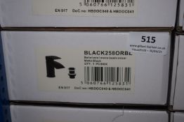 *Scudo Beautiful Bathrooms Black 2508RB Monoblock Basin Tap with Pop Up Waste