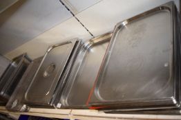 Quantity of Stainless Steel Trays