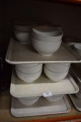 Quantity of Plain White Bowls