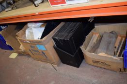 Quantity of Assorted Disposable Cups and Menu Stands