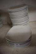 Quantity of Plain White Square Curved Plates