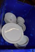 Quantity of Assorted White Plates and Bowls