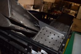 Assortment of Stainless Steel Parts, Drip Trays, etc.