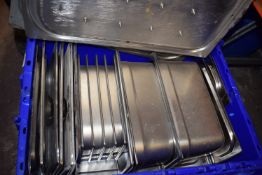 Contents of Box to Include Assorted Bain Marine Inserts and Trays (box not included)