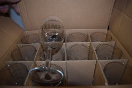 Twelve “Time for Wine” Glasses