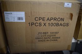 *Four Bags of 100 Disposable Aprons