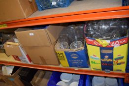 Large Quantity of Assorted Containers, Scales, etc.