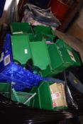 *Pallet of Assorted Vending Machine Parts with Green Bins