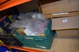 Four Boxes Containing Assorted Containers, Condiments, etc.