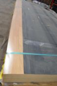 *~291 Sheets of 3057x1200x0.47mm Simulated Beech Block Laminate