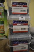 *3x 2.5kg Tubs of Unifix Round Wire Nails 50x2.65mm