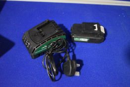 *Hawksmoor Charger and 18v 2ah Battery