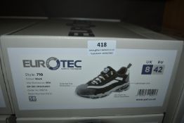 Euro Tech Black Safety Trainers Size: 8
