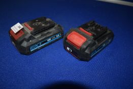 *Two Erbauer EXT 2ah Batteries