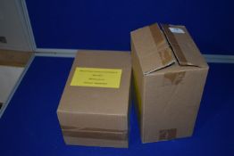 Two Boxes Containing 20 Packs of 6 Flexovit 125mm Sanding Discs 50 Grit