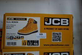JCB Honey Cow Work Boots Size: 12
