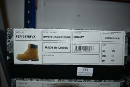 Rock Fall Honey Safety Work Boots Size: 10