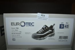 Euro Tech Black Safety Trainers Size: 9
