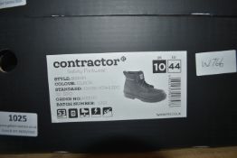 Contactor Black Work Safety Boots Size: 10