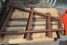 *Steel and Scaffold Plank Graduated Shelving Unit