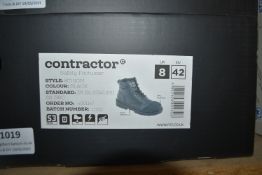 Contactor Black Work Safety Boots Size: 8