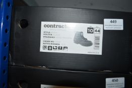 Contractor Black Safety Boots Size: 10