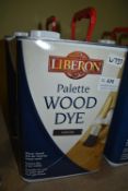 2x 5L of Liberon Antique Pine Palette Wood Dye