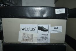 Lotus Black Brogues Size: 8