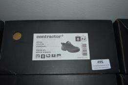 Contractor Black Safety Trainers Size: 8