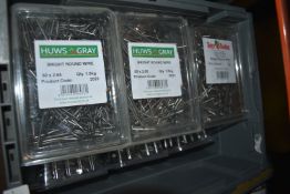 *Quantity of Bright Round Wire Nails 50x2.65mm