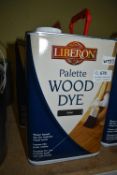 2x 5L of Liberon Ebony Palette Wood Dye