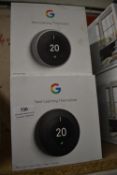 *Four Google Nest Learning Thermostats