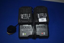 *Bauker Double Battery Charger with Two 2ah Batteries