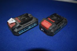 *Two Erbauer EXT 2ah Batteries