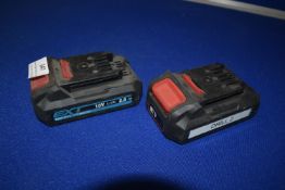 *Two Erbauer EXT 2ah Batteries