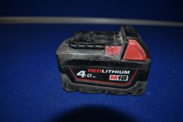*Milwaukee M18 4ah Battery