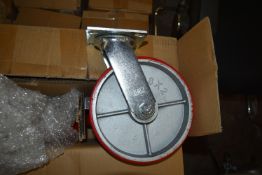 *Box of Four Red 8” Wheels