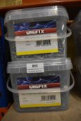 *2x 2.5kg of Unifix Galvanised Clout Nails 40x2.65mm