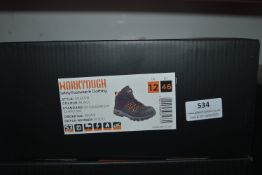 Work Tuff Black Work/Safety Boots Size: 12