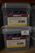 *2x 2.5kg of Unifix Galvanised Clout Nails 40x2.65mm