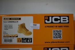JCB Honey Nubuck Work Boots Size: 13