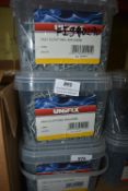 *3x 2.5kg Tubs of Unifix Galvanised Clout Nails 40x2.65mm