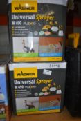 Two Wagner Universal Sprayers
