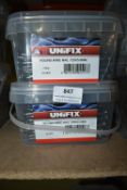 *2x 2.5kg of Unifix Round Wire Nails 12x5.6mm