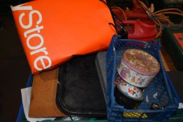 Mixed Lot Including Key Box, Coins, Coffee Machine Parts, etc.