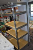 *Two Sets of Shelving 90x60cm x 180cm tall