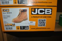 JCB Honey Buffalo Safety Boots Size: 6