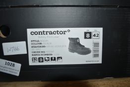 Contactor Black Work Safety Boots Size: 8